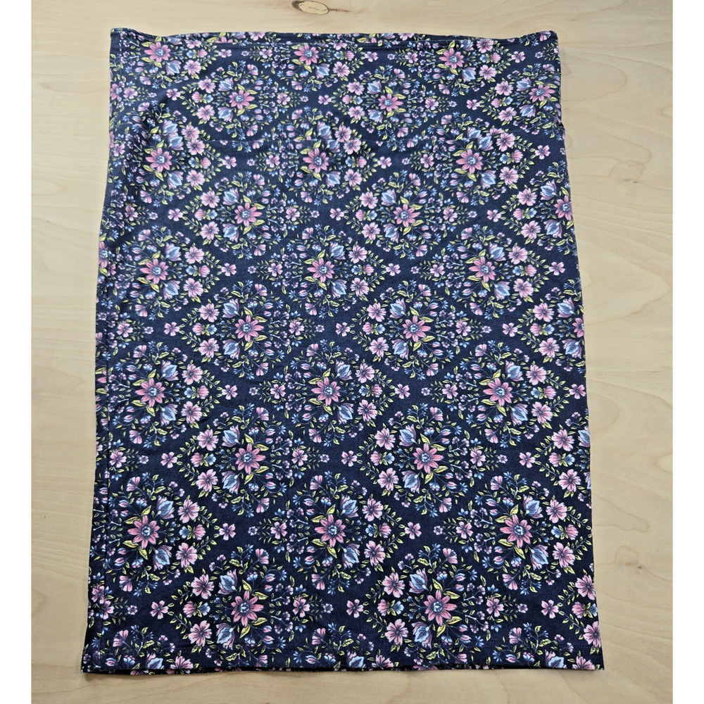 Torrid Blue Floral Stretch Fold over Pencil Skirt, 1X